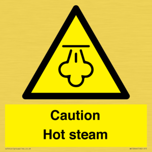Caution Hot steam